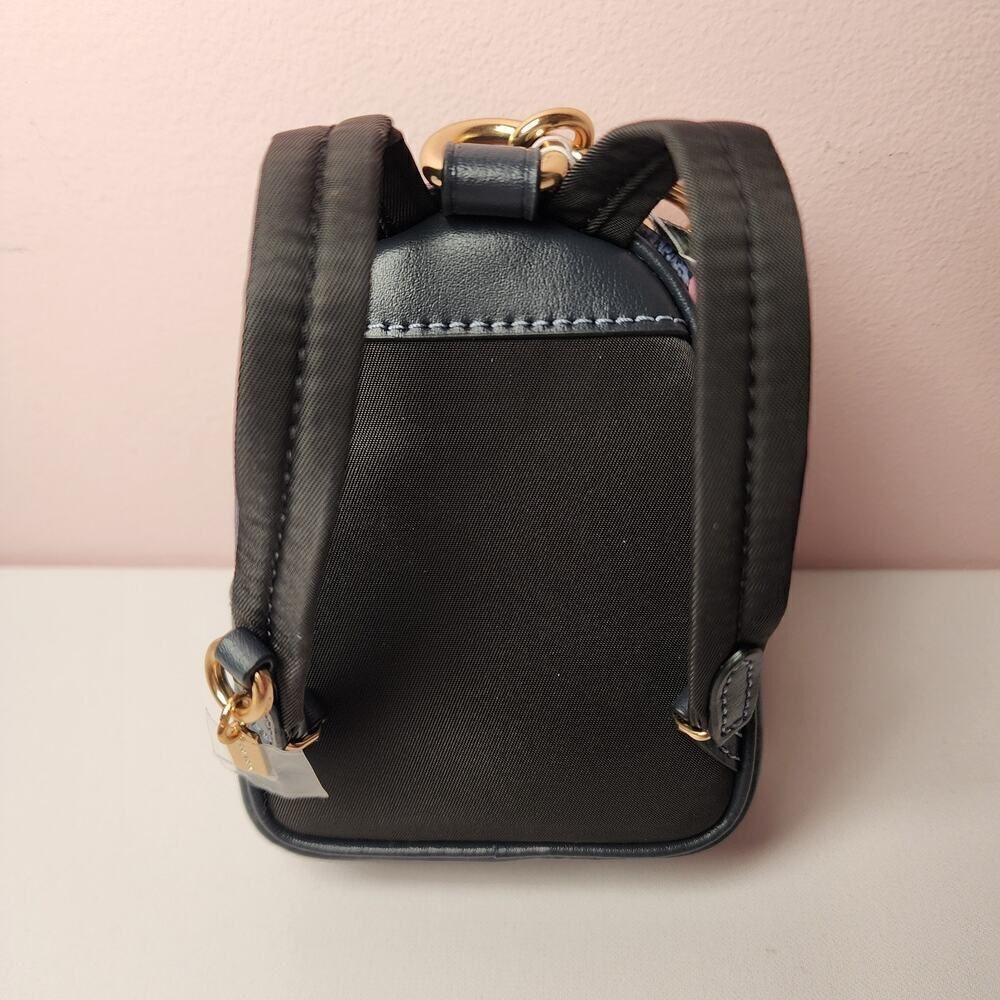 NWT COACH CZ086 Mini Court Backpack Bag Charm Signature Canvas Cherry Denim - Picture 3 of 7